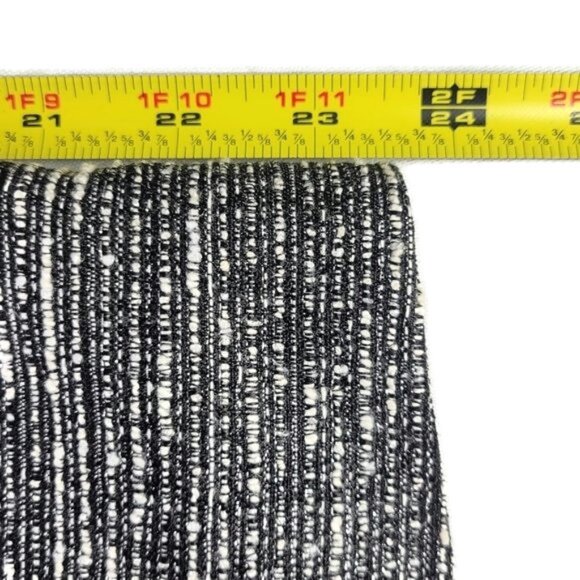 Kasper Boucle Blazer Women Size 14 Black White Silver Metallic Nubby 4 Button - Picture 10 of 11